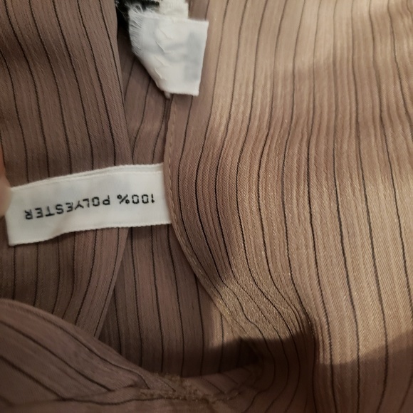 Vintage Ms. Chaus Midi Dress - Fine Pinstriping - Picture 7 of 8